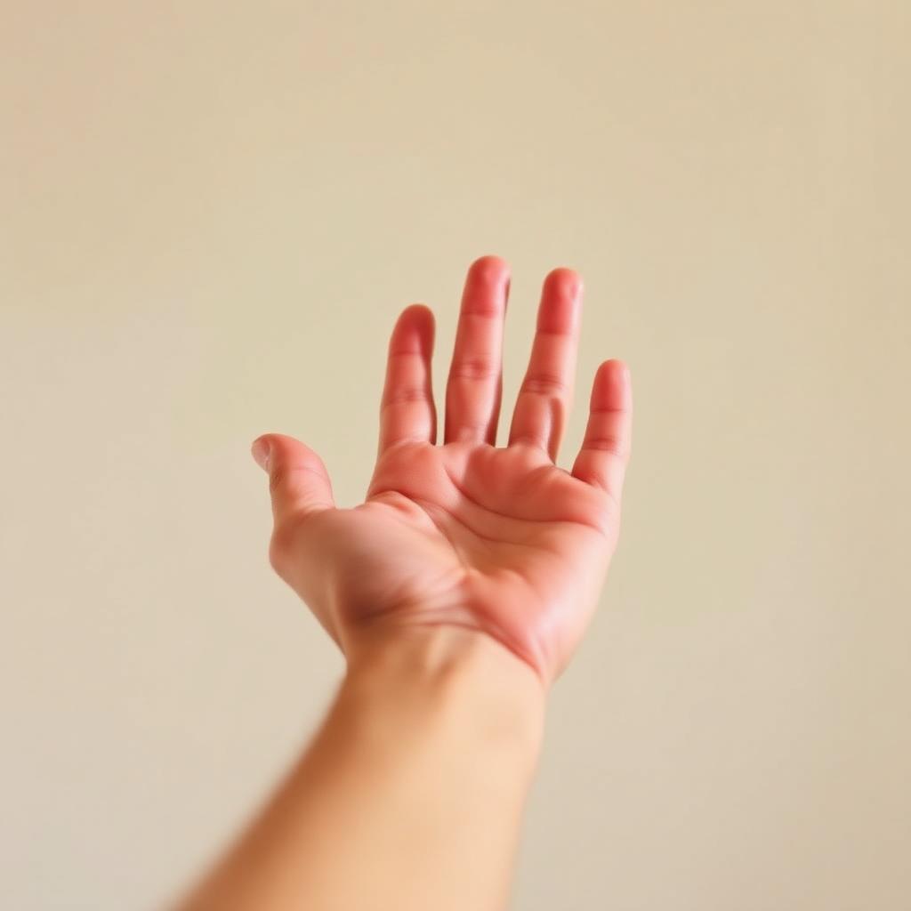 An extended hand offering support